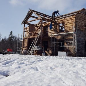 Restaurering av hovedkvarteret til Operasjon Rype på Gjefsjøen fjellgård