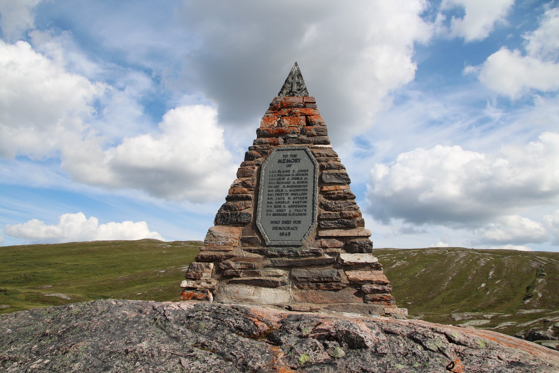 Operation Rype, B-24 (“Cookie” 42-40549) Crash Site Memorial Pyramid ...