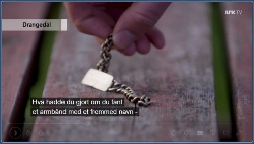 NRK Norge Rundt 5mars 2021 om armbåndet fra Operasjon Rype