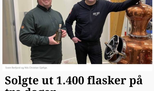 Steinkjer24 Solgte ut 1400 flasker på tre dager