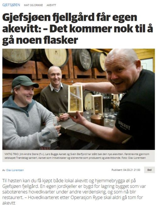 Trønder-Avisa Gjefsjøakevitt